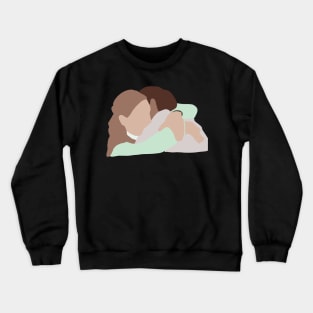 The office Jim and Pam hugging Crewneck Sweatshirt